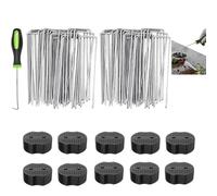jardin moulu u Stakes, Pics de bord de pelouse lourde, Ancres de tissu extérieur réutilisables, fournitures de jardinage pour l'installation de clôture