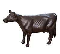 Jardin Ornement Sculpture Statue de vache en fonte vintage - Figurine d'animal de ferme Décor de cuisine Ferme Maison Artisanat Ornement de table
