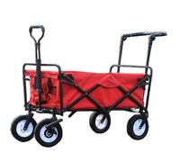 Jardin Panier À Provisions Extérieur Chariot Pliant Bagages sur Roues D'épicerie Utilitaire Chariot