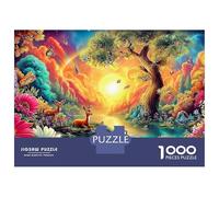 Jardin Paradis Puzzle 1000 Piècesarbre Fantaisie pour Experts Papier Recyclé Difficile sans Reflets Édition Limitée Qualité Premium 70x50cm/1000pcs