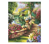 Jardin Paradisiaque 40 x 50 cm - Peinture par numéros
