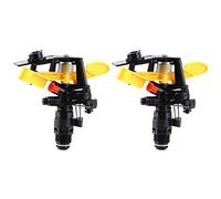 Jardin pelouse Rotatif Sprinkler Sprinkler Arrosage de pulvérisateur 2PCS Couverture de pulvérisation Large Efficace Connexion G1 / 2 Durable