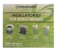 JARDIN PRATIC Kit réparation avec câble d'installation - 0,93 mm² x 200m, 4 connecteurs chargeur, 4 connecteurs isolés et 300 clous