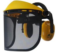 OZAKI Visière de protection grillagée Pro – Casque anti-bruit intégré – Extra large Classe F 45 m/s