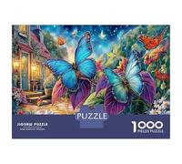 Jardin Printemps pour Pause Bureau : 1000 Pièces Puzzle De Détente Mentale Colorful Papillon Office Break Puzzle, Le Puzzle Le pour La Productivité Et Le Calme 38x26cm/1000pcs