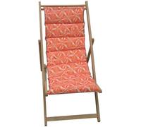 JARDIN PRIVÉ Chaise longue matelassée Wave - Toile amovible
