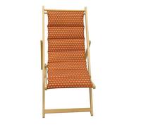 JARDIN PRIVE Chilienne matelassée en bois Helsinki poterie - Toile amovible
