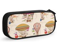 Jardin Restaurant Peinture À L'huile Sac Stylo Étui Durable Papeterie Pochette Portable Stylo Pochette École Bureau Stylo Sac Grande Capacité Crayon Stylo Cas-4 Dessin Animé Différents Types De Montgo