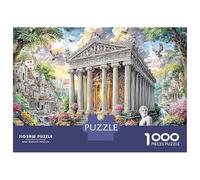 Jardin Roses rêve Idée Cadeau - 1000 Pièces De Puzzle Carton Épais Jeu De Puzzle Temple Classique Puzzle De Détente Voyage, Une Énigme du Cadeau De Noël Parfaite pour Adultes 70x50cm/1000pcs
