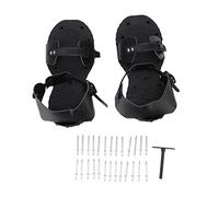 Jardin Sandals Sandales pelouse Chaussures aérator Manuel Herbe Outil d'aérateur pour Yard Plantes Jardin santé Noire PU matériel 30,5 cm 12,0 Pouces 732g 25,8 oz