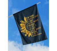 Jardin Signe Drapeau De Jardin Double Face Drapeaux De Pirate Tournesol Amanda Gorman Car Il Y A Toujours De La Lumière, Si Seulement Nous Sommes Assez Courageux Pour La Voir S