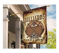 Jardin Signe Drôle Drapeaux De Vacances Supérieure Drapeau De Jardin Décoration Pour Porche Pelouse Balcon Billard Rack It And Crack It En Brique De Bois Vintage M