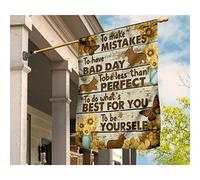 Jardin Signe Ésistantes À La Décoloration Drapeaux De Pirate Coupe-Vent Et Étancheune Drapeaux De Vacances Décoration Pour Porche Maison Corgi Sois Toi-Même Tournesols Modèle En Bois Vintage S