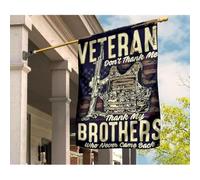 Jardin Signe Supérieure Drapeau De Jardin Double Face Drapeau De Décoration Décoration De Jardin Pour Vétéran : Ne Me Remerciez Pas, Remerciez Mes Frères Qui Ne Sont Jamais Revenus. M