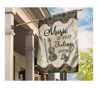 Jardin Signe Supérieure Drapeau De Jardin Durable Drapeaux De Vacances Décoration Pour Extérieure Balcon Maison La Musique Pour Violon, C'Est L'Expression Des Sentiments. Motif De Mandala. S