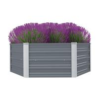 Jardin surélevé Acier galvanisé surélevé Cache-pot de jardin Conteneur vidaXL vi