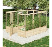 Jardin surélevé avec clôture Anti-Cerfs (7,5 l x 9 p x 6 h) et jardinière d'extérieur en Bois (19 po de Profondeur)