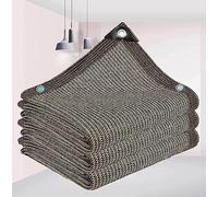 Jardin Toile d'ombrage 3x4 Pergola Filet Ombrage Filet Anti Chaleur Bloque la lumière du Soleil et Les Rayons 90% UV Ombrage d'ombrage Extérieure pour Pergola Terrasse Jardin,brown-2x4m
