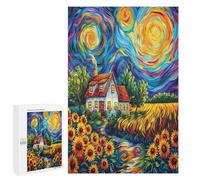 Jardin Tournesol Puzzs 1000 Pièces Educa FamilChalnge 3D Qualité Supérieure Relaxation & Art Décoration Intérieure Assemblage Amusant 1000 PCS