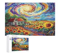 Jardin Tournesol Puzzs 1000 Pièces Educa MorneDécoration Intérieure 3D Relaxant pour Famil Jeu D'Intelligence CaauFête 1000 PCS
