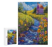 Jardin Tournesol Puzzs 300 Pièces Educa DifficiChalnge Artistique pour Adultes Et Enfants Relaxation & Art Décoration Intérieure Famil 300 PCS