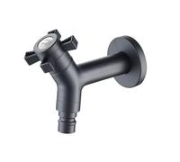 Jardin Tuyau Simple Robinet Froid Robinet De Machine À Laver 304 À Ouverture Rapide En Acier Inoxydable En Forme De Y Bec De Vadrouille De Piscine De Balcon Machine À Laver Courte Noire
