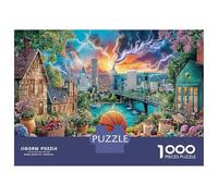 Jardin Urbain rêve pour Développement : 1000 Pièces Puzzle De Développement Cognitif Basketball City Skyline Jeu Éducatif Et De Détente, Une Superbe Idée Cadeau pour L'apprentissage 52x38cm/1000pcs