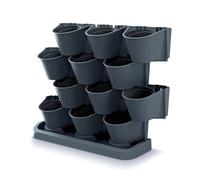 Prosperplast Jardin vertical sur pied Cascade Garden Anthracite 68,5×19×54,6 cm G