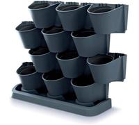 Prosperplast Jardin vertical sur pied Cascade Garden Anthracite 68,5×19×54,6 cm G