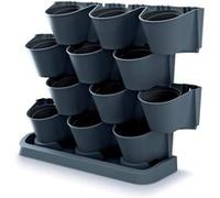 Jardin vertical sur pied Prosperplast Cascade Garden anthracite G