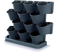 Jardin Vertical Sur Pied Prosperplast Cascade Garden Anthracite Multicolore