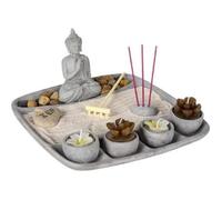 Jardin Zen ""Bougies"" 24cm Gris