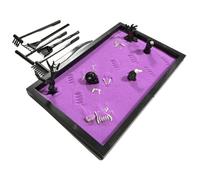 Jardin Zen pour Le Bureau, Rectangle Mini kit de Jardin Zen Accessoires Goth pour Office Halloween Cercueil Spooky décor bac Sable Gothiques Cadeaux