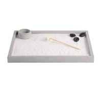 Jardin Zen Rectangulaire 30 X 22 Cm Gris