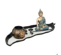 Atmosphera Jardin zen Shamy – Bois et résine – 36 cm