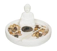 Jardin zen ""Wasila"" blanc D18cm - Atmosphera createur d'interieur