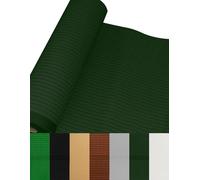 Jardin202 - Brise-vue 110 g/m² | Ombre et intimité dans votre jardin | Premium | Idéal pour clôtures et balustrades | 1 x 10 m (vert foncé)