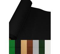 Jardin202 - Brise-vue 110 g/m² | Ombre et intimité dans votre jardin | Premium | Idéal pour clôtures et balustrades | 1 x 10 m (noir)