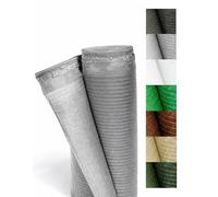 Jardin202 - Brise-vue 110 g/m² Premium | ombrage et confidentialité pour jardin, clôtures, patios et terrasses | Protection UV | 1 x 50 m (gris métallisé)