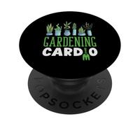 Jardinage Cardio Amoureux des Plantes Jardinier PopSockets PopGrip Adhésif