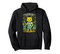 Jardinage de Chat Amusant Facilement distrait par Les Chats et Les Plantes Sweat à Capuche