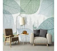 Jardinage Minimaliste Feuille Élan Créatif Papier Peint 3d Moderne Soie Texturée Haut De Gamme IdéAl Pour Le Salon Et La Chambre à Coucher-200cm×140cm