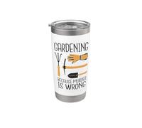 Jardinage parce que le meurtre est mauvais Gobelet isotherme en acier inoxydable double paroi