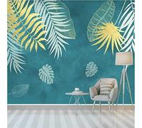 Jardinage Simple Feuille Verte Art Créatif Papier Peint 3d Moderne Soie Texturée Haut De Gamme IdéAl Pour Le Salon Et La Chambre à Coucher-300cm×210cm