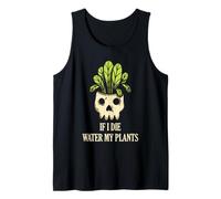 Jardinage Water My Plants Skull Planter Dark Humour Art Débardeur