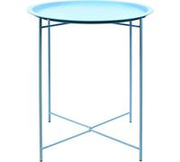 JARDINDECO Table d'appoint en Acier Nuances de Bleu