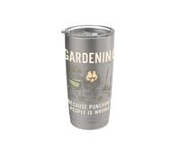 Jardiner parce que frapper les gens n'est pas une bonne idée de planter Gobelet isotherme en acier inoxydable double paroi