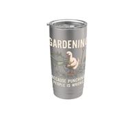 Jardiner parce que frapper les gens n'est pas une bonne idée de planter Gobelet isotherme en acier inoxydable double paroi