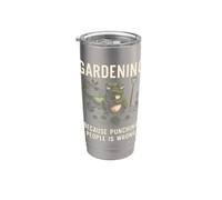 Jardiner parce que frapper les gens n'est pas une bonne idée de planter Gobelet isotherme en acier inoxydable double paroi