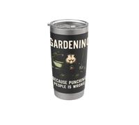 Jardiner parce que frapper les gens n'est pas une bonne idée de planter Gobelet isotherme en acier inoxydable double paroi
